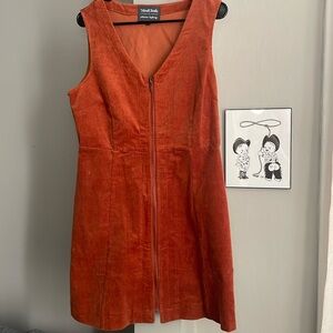 ModCloth x Princess Highway Corduroy Mini Dress - Brown/Terracotta - 12 (AU)